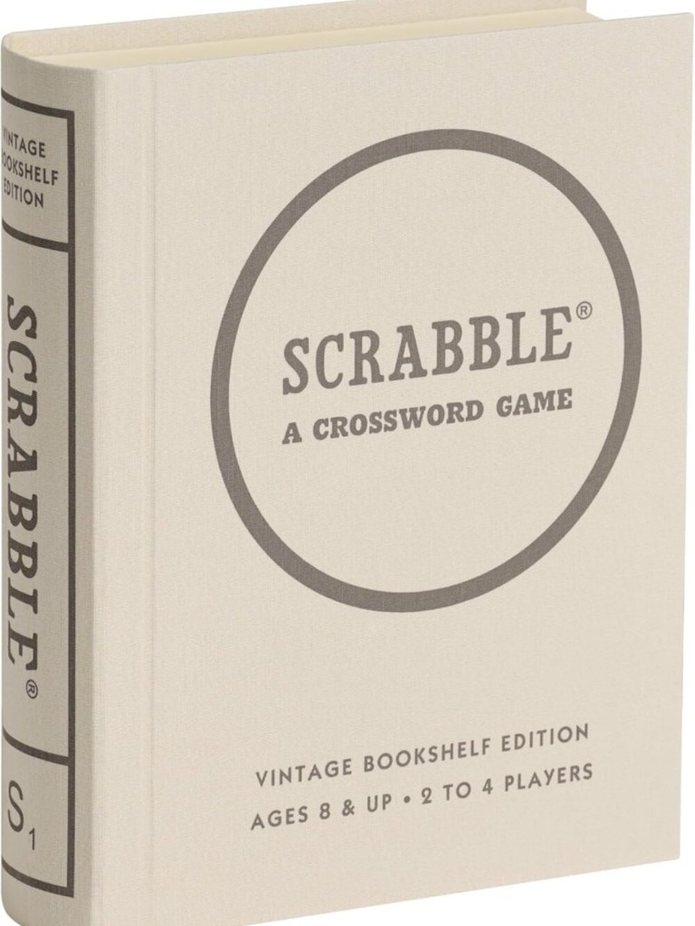 Vintage Bookshelf Scrabble Board Game for 2-4 Players | Classic Family Fun